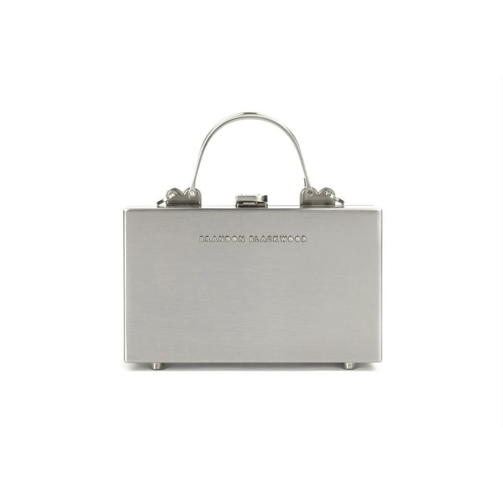 Brandon Blackwood silver metal slim trunk